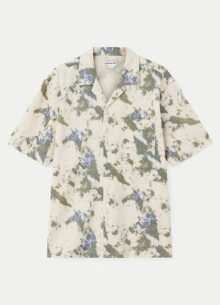 The Fluid Camp Collar Shirt in Cloud Colour