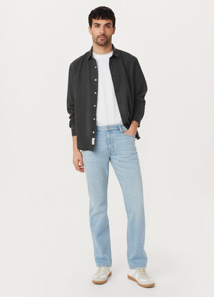 The Fluid Dress Shirt in Washed Black Colour