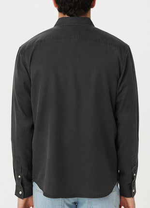 The Fluid Dress Shirt in Washed Black Colour