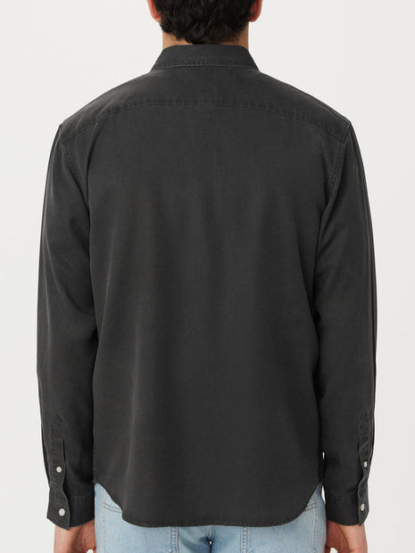 The Fluid Dress Shirt in Washed Black Colour