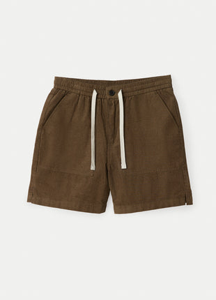 The Owen Light Corduroy Short in Tuscany Green Colour