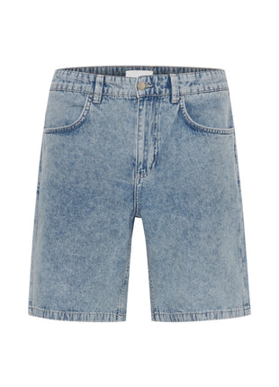 Acid Wash Denim Shorts