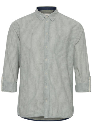 Linen Mix Shirt With Pinstripe