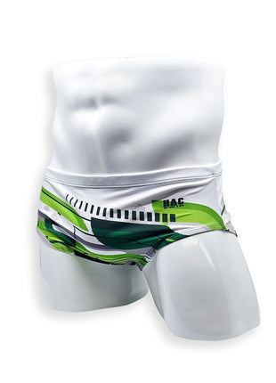 Vintage Cut Swim Brief - Green Flash
