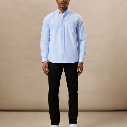 The Jasper Oxford Shirt in Medium Blue Colour