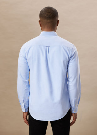 The Jasper Oxford Shirt in Medium Blue Colour