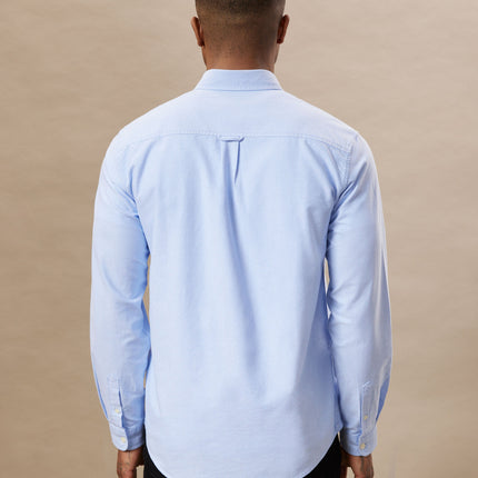 The Jasper Oxford Shirt in Medium Blue Colour