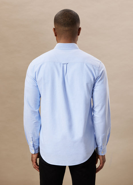 The Jasper Oxford Shirt in Medium Blue Colour