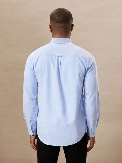 The Jasper Oxford Shirt in Medium Blue Colour