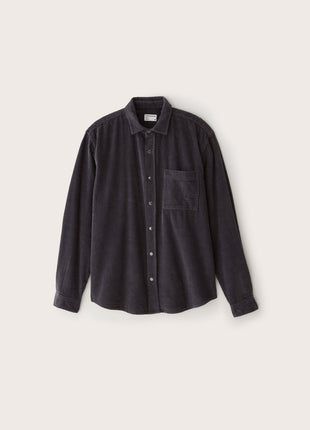 The Corduroy Shirt in Charcoal