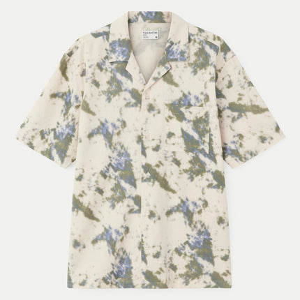 The Fluid Camp Collar Shirt in Cloud Colour