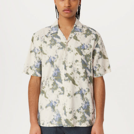 The Fluid Camp Collar Shirt in Cloud Colour