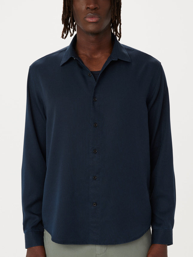 The Fluid Dress Shirt in Deep Blue