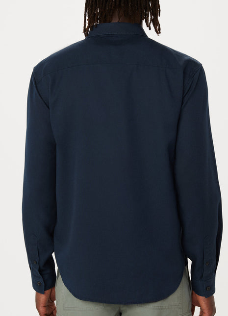 The Fluid Dress Shirt in Deep Blue