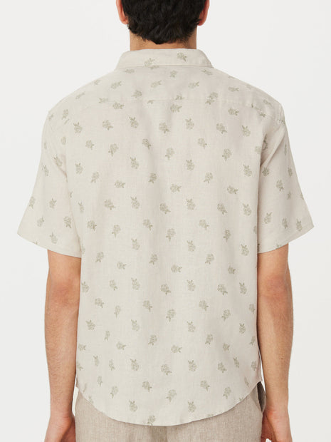 The Short Sleeve Linen Shirt in Natural Light