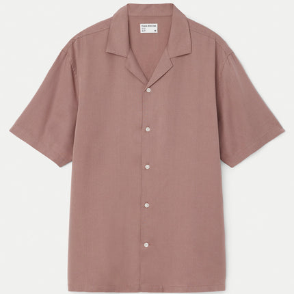 The Fluid Camp Collar Shirt in Twilight Mauve Colour