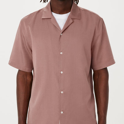 The Fluid Camp Collar Shirt in Twilight Mauve Colour