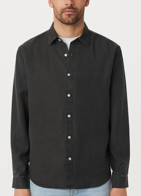 The Fluid Dress Shirt in Washed Black Colour