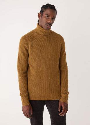 The Turtle Neck Sweater in Burnt Toffee