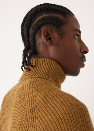 The Turtle Neck Sweater in Burnt Toffee
