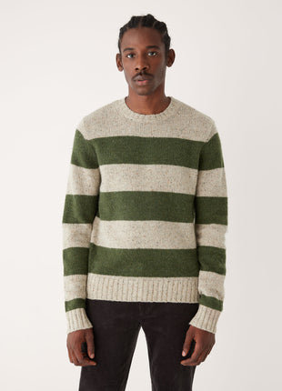 The Lambswool Crewneck Sweater in Forest Green