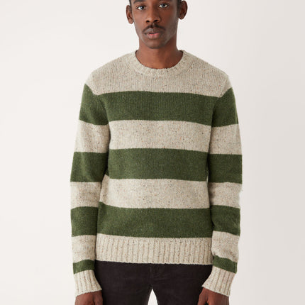 The Lambswool Crewneck Sweater in Forest Green