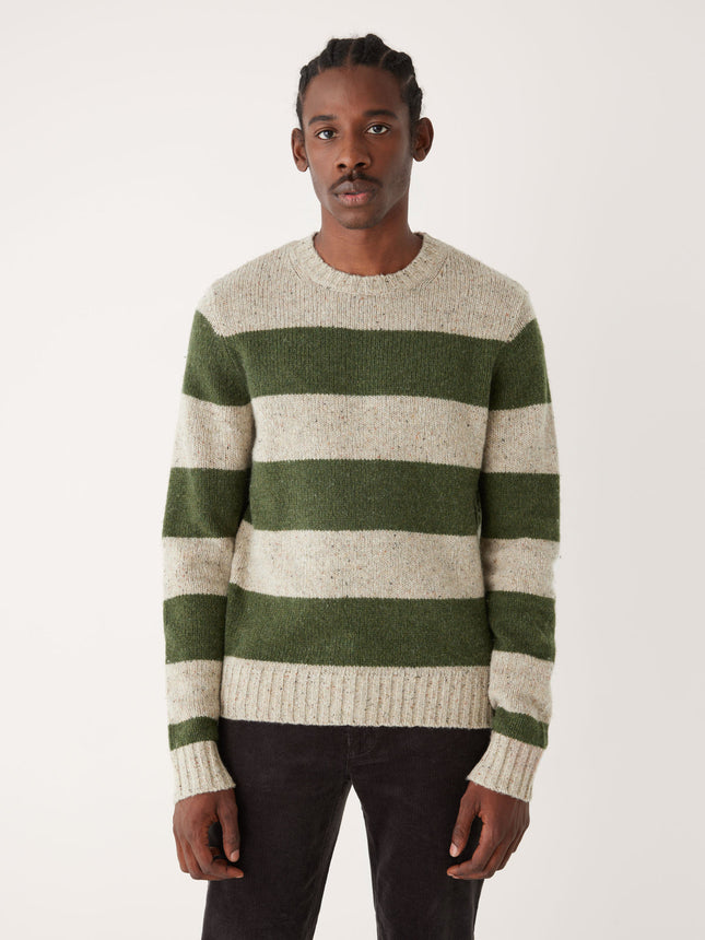 The Lambswool Crewneck Sweater in Forest Green