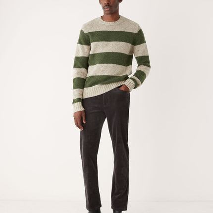 The Lambswool Crewneck Sweater in Forest Green