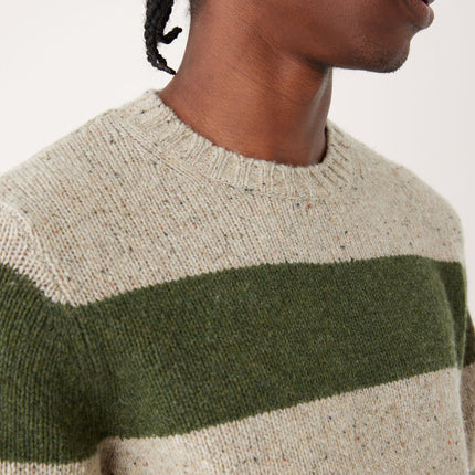 The Lambswool Crewneck Sweater in Forest Green