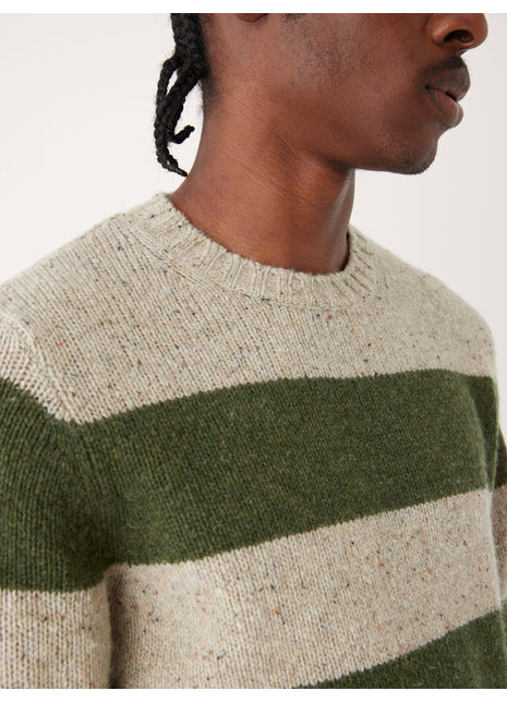 The Lambswool Crewneck Sweater in Forest Green
