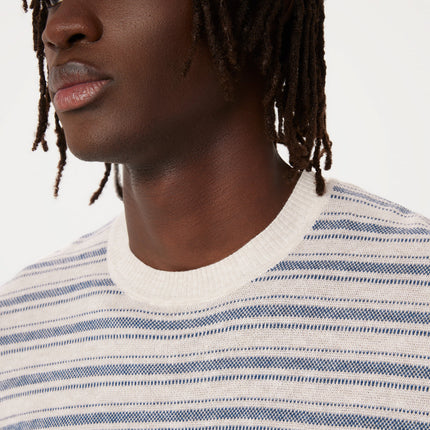 The Short Sleeve Linen Sweater in Sand Colour