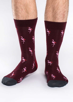 Pink Flamingo Party Socks