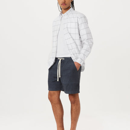 The Owen Light Corduroy Short in Ash Blue Colour