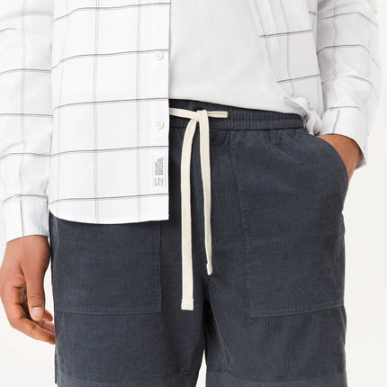 The Owen Light Corduroy Short in Ash Blue Colour