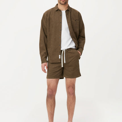 The Owen Light Corduroy Short in Tuscany Green Colour