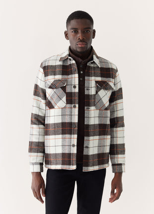 The Plaid Overshirt in Espresso