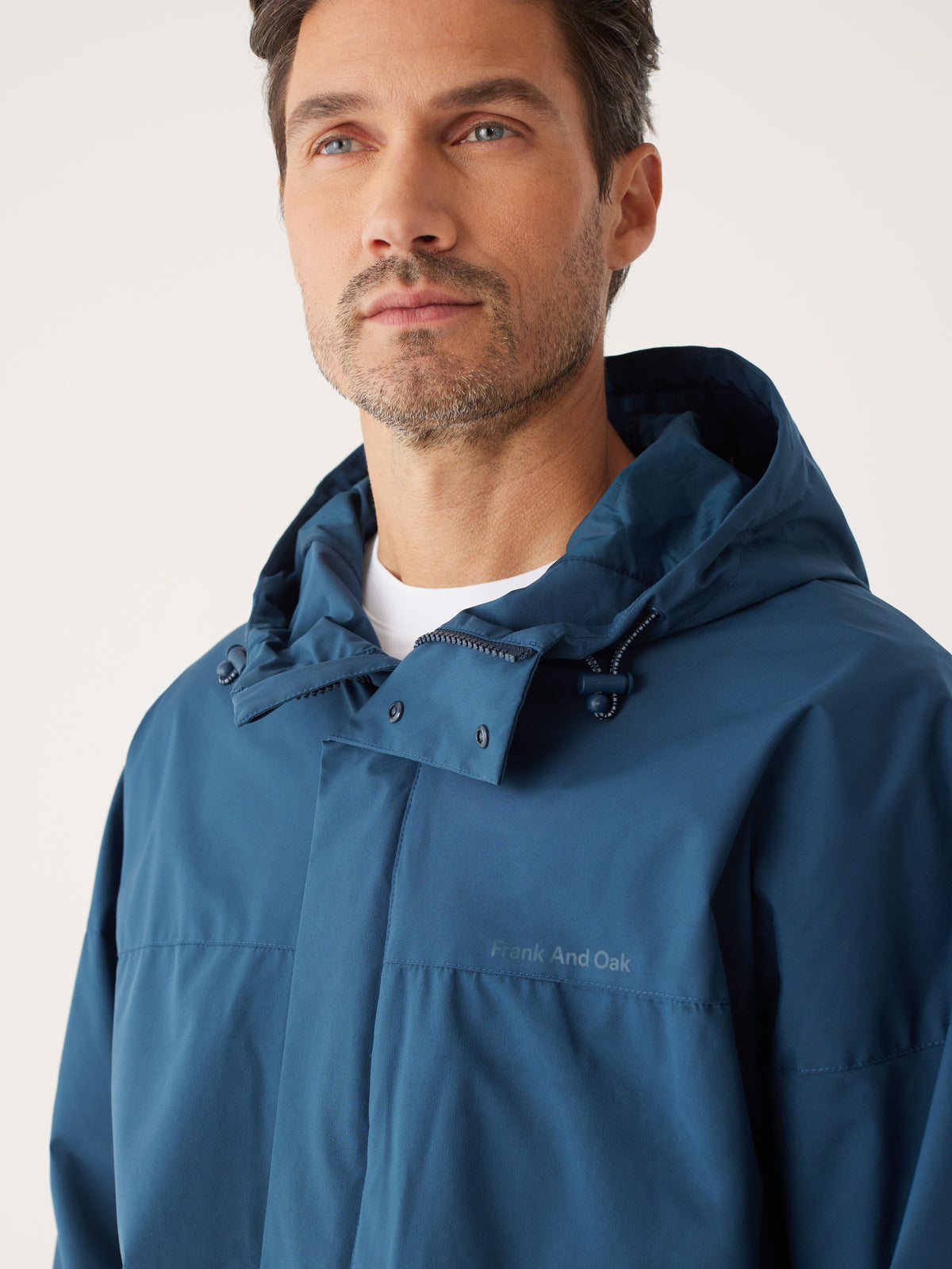 Hooded anorak shop rain jacket