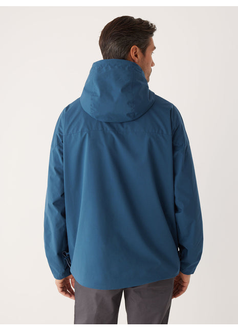 The Anorak Rain Jacket in Ocean Blue