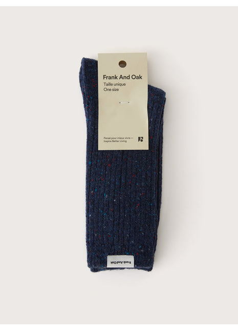 The Donegal Winter Socks in Blue