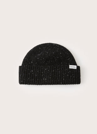 The Donegal Wool Beanie in Black