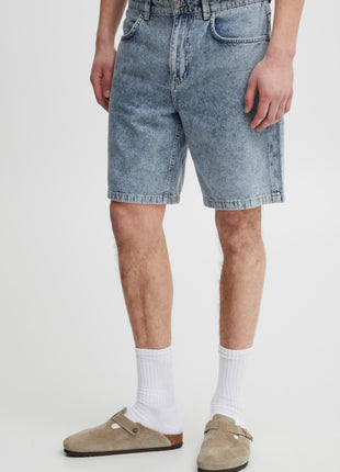 Acid Wash Denim Shorts