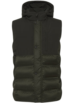 Warm Puffy Vest with Hood