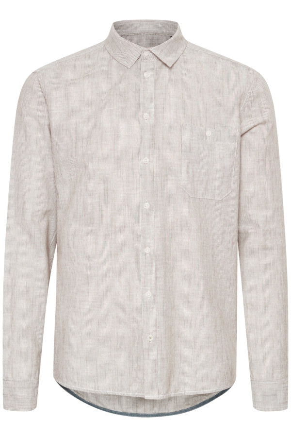 Pinstripe Linen Mix Shirt