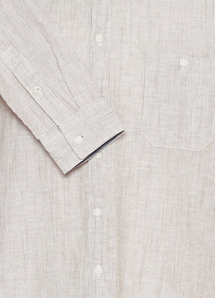 Pinstripe Linen Mix Shirt