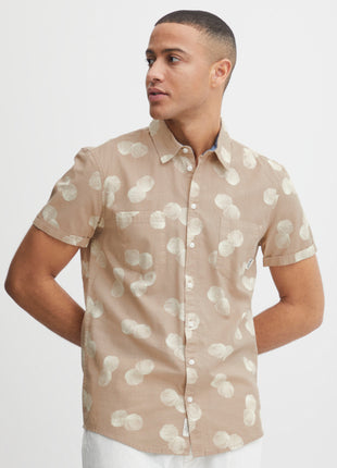 Shirt With Comb Shell Print