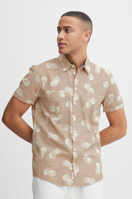 Shirt With Comb Shell Print