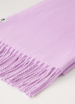 The Wool Blend Long Scarf in Lilac