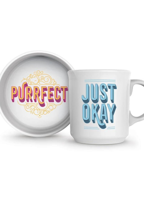 Howligans - Purrfect - Mug + Cat Bowl