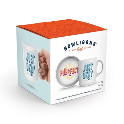 Howligans - Purrfect - Mug + Cat Bowl