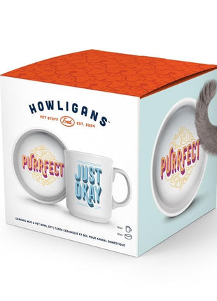 Howligans - Purrfect - Mug + Cat Bowl